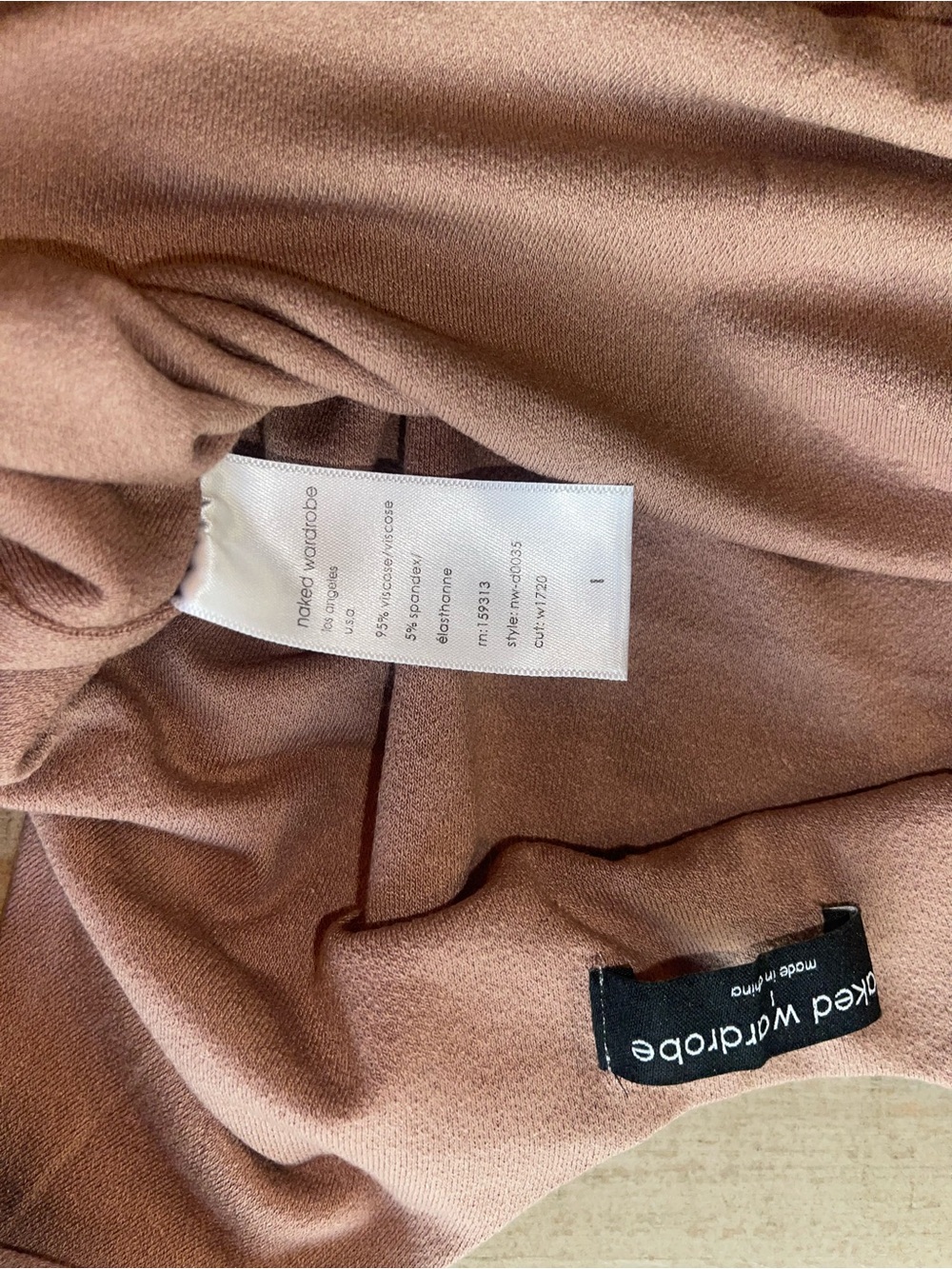 naked wardrobe Mauve Scoop Neck Maxi Bodycon Dress - Picture 4 of 5